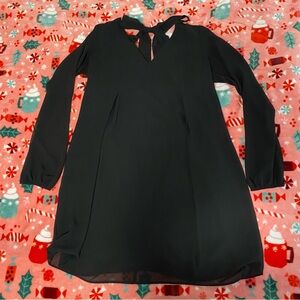 black shift dress